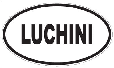 LUCHINI - Oval Sticker