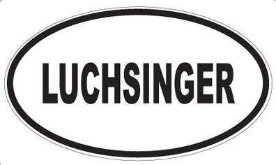 LUCHSINGER - Oval Sticker