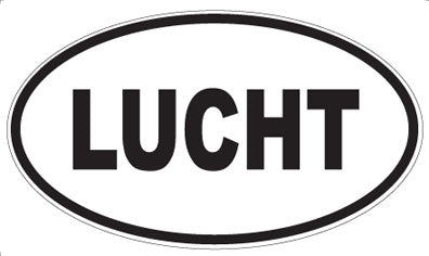 LUCHT - Oval Sticker