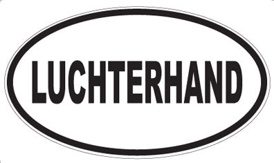 LUCHTERHAND - Oval Sticker