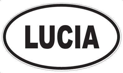 LUCIA - Oval Sticker