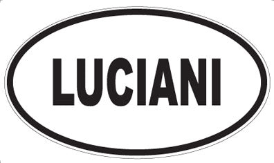 LUCIANI - Oval Sticker