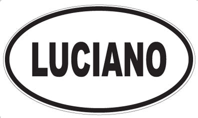 LUCIANO - Oval Sticker
