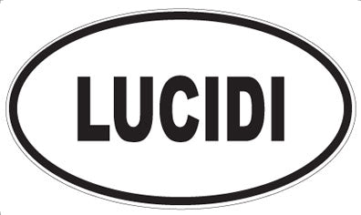 LUCIDI - Oval Sticker