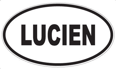LUCIEN - Oval Sticker