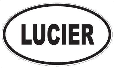 LUCIER - Oval Sticker