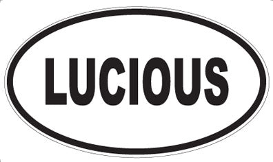 LUCIOUS - Oval Sticker