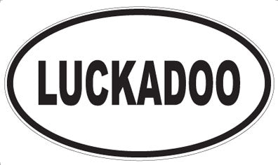 LUCKADOO - Oval Sticker