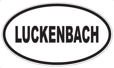 LUCKENBACH - Oval Sticker