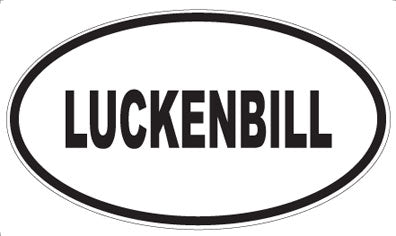 LUCKENBILL - Oval Magnet
