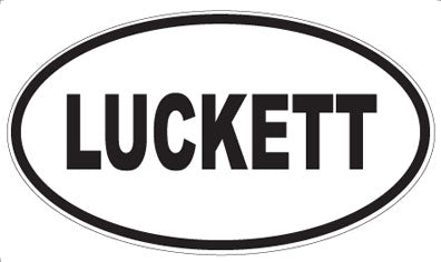 LUCKETT - Oval Magnet