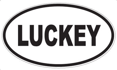 LUCKEY - Oval Magnet