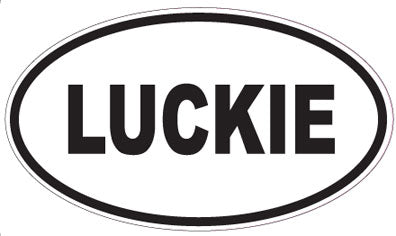 LUCKIE - Oval Sticker