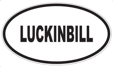 LUCKINBILL - Oval Magnet