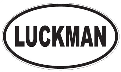 LUCKMAN - Oval Magnet