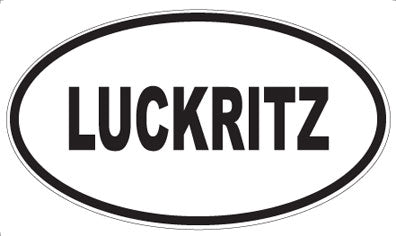 LUCKRITZ - Oval Sticker