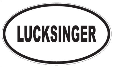 LUCKSINGER - Oval Magnet
