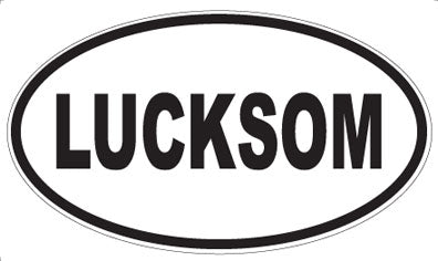 LUCKSOM - Oval Sticker