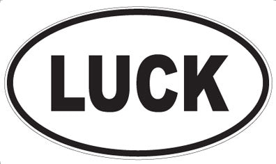 LUCK - Oval Magnet