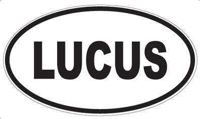 LUCUS - Oval Sticker