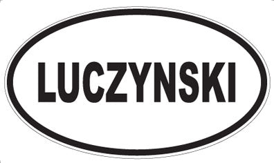 LUCZYNSKI - Oval Sticker