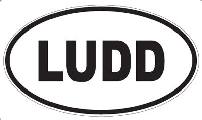LUDD - Oval Sticker