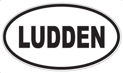 LUDDEN - Oval Magnet