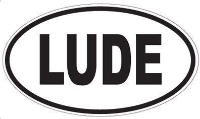 LUDE - Oval Sticker