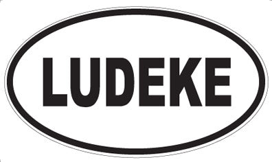LUDEKE - Oval Magnet
