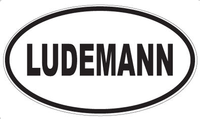 LUDEMANN - Oval Sticker