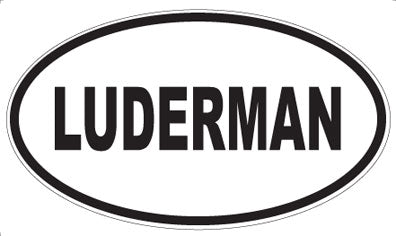 LUDERMAN - Oval Magnet