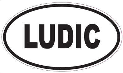 LUDIC - Oval Sticker