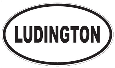 LUDINGTON - Oval Magnet