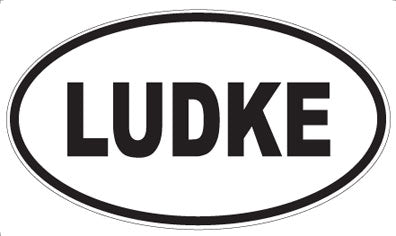 LUDKE - Oval Magnet