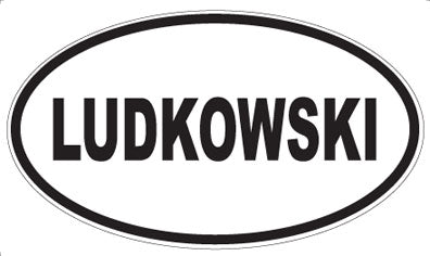 LUDKOWSKI - Oval Sticker