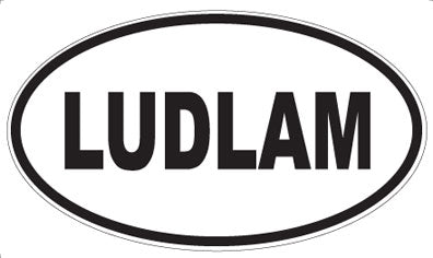 LUDLAM - Oval Sticker