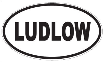 LUDLOW - Oval Sticker
