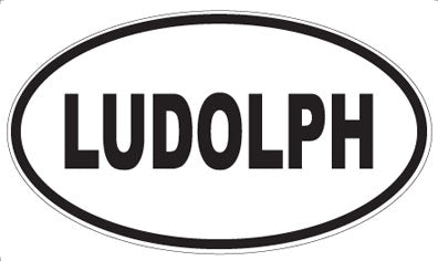LUDOLPH - Oval Sticker