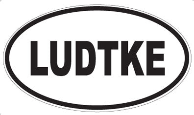 LUDTKE - Oval Sticker