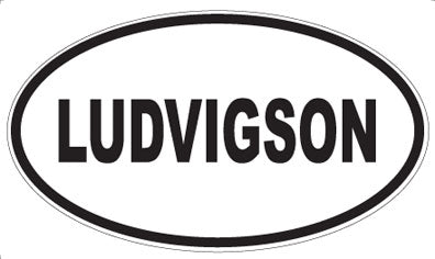LUDVIGSON - Oval Sticker