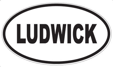 LUDWICK - Oval Sticker