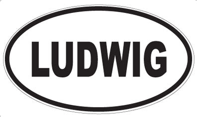 LUDWIG - Oval Sticker