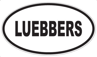LUEBBERS - Oval Sticker