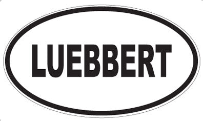 LUEBBERT - Oval Magnet