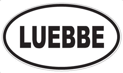 LUEBBE - Oval Magnet