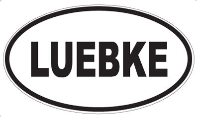 LUEBKE - Oval Magnet