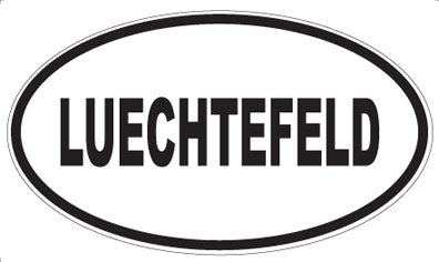 LUECHTEFELD - Oval Sticker