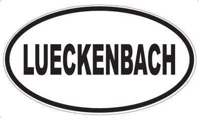 LUECKENBACH - Oval Sticker