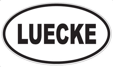 LUECKE - Oval Magnet