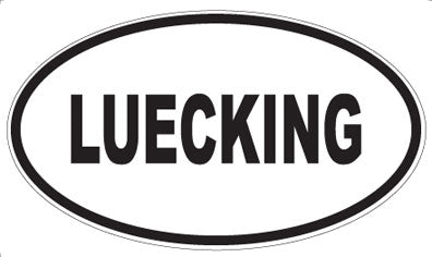 LUECKING - Oval Sticker
